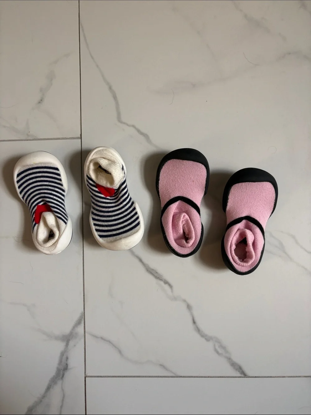 (2) Baby Sock Shoes